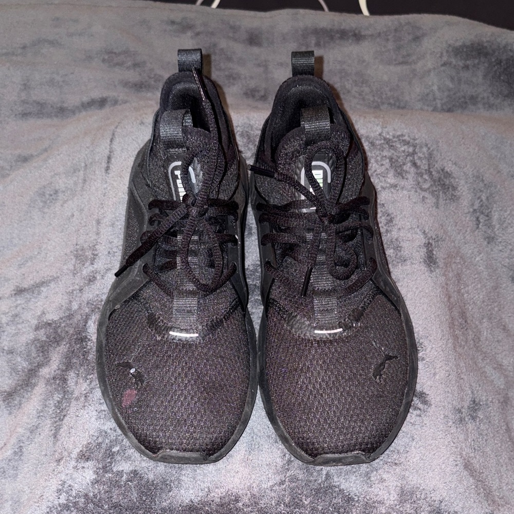 Puma Black Mesh Sneakers